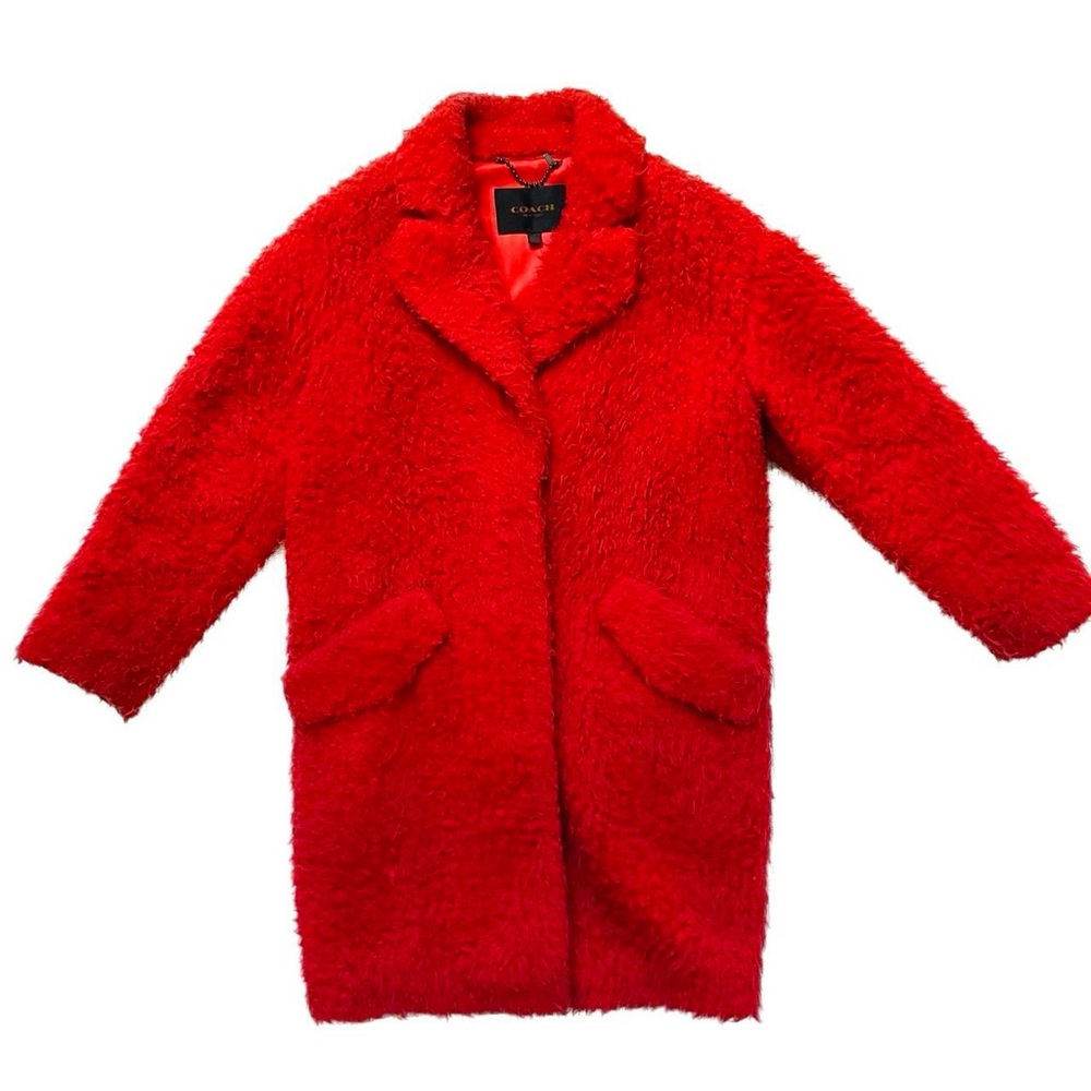 Unisex Coach orange Teddy coat